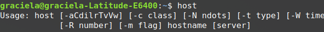 host command syntax